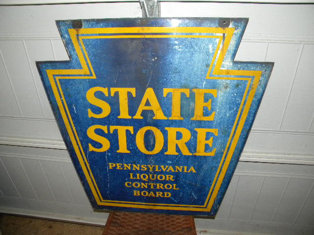 Pennsylvania State Store Diecut ABC Liquor Sign $OLD