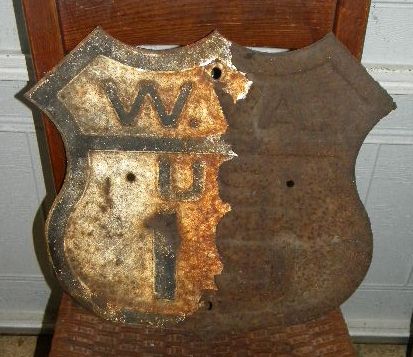 $OLD West Virginia US Route 19 Fully Embossed Highway Shield Sign