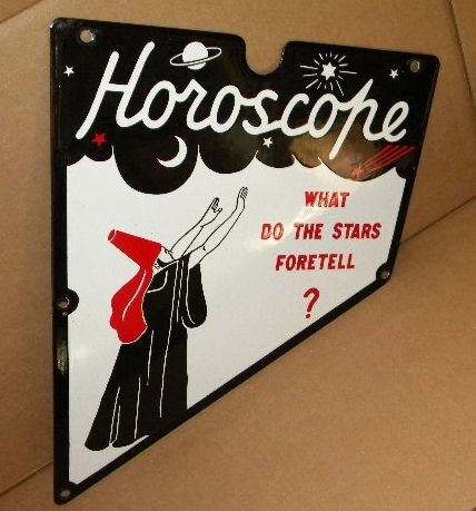 $OLD Horoscope Porcelain Diecut Sign