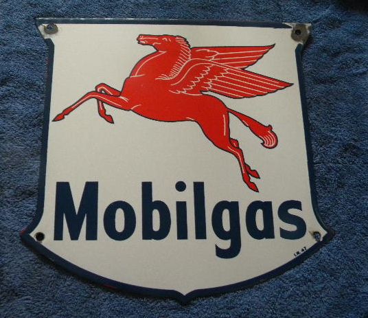 $OLD Mobilgas Porcelain Pump Sign