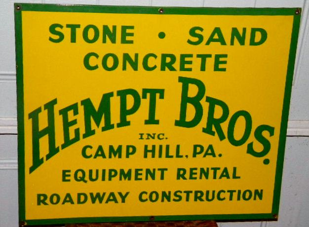 $OLD Hempt Bros Gorgeous Porcelain Sign