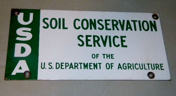 USDA Porcelain Sign $OLD