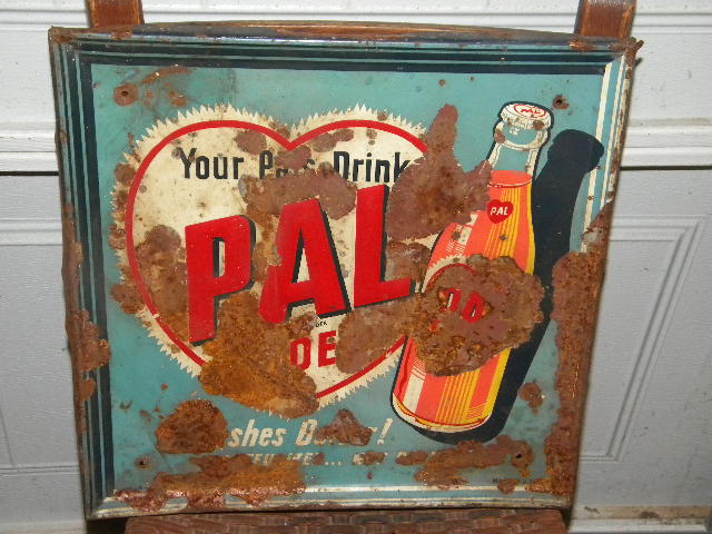 Pal Orange Ade Embossed Tin Sign $OLD