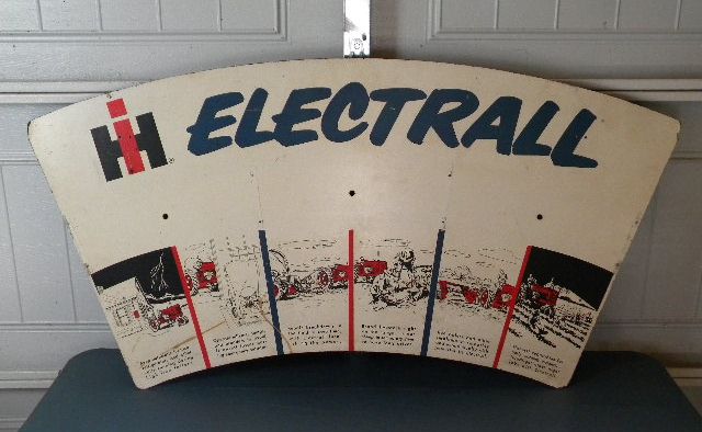 IH Electrall Masonite Diecut Rack Sign