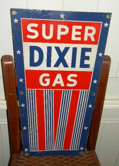 $OLD Super Dixie Pump Plate Sign