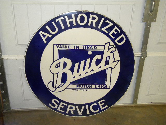 $OLD BUICK 42 Inch Porcelain Sign SSP