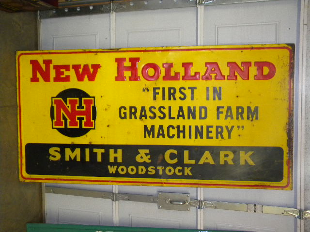 $OLD New Holland Emb Tin Sign