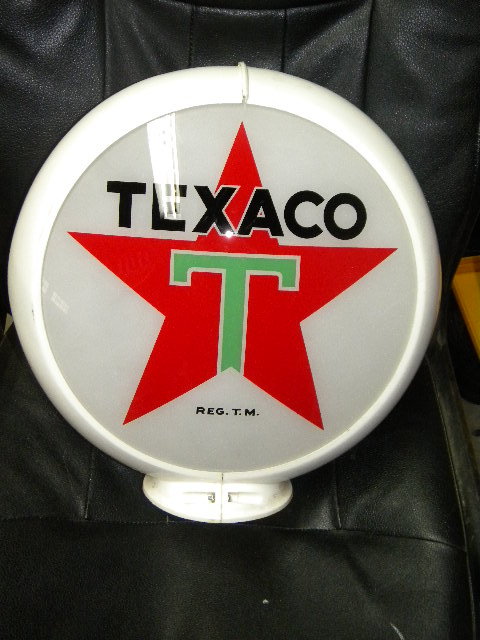 $OLD Texaco White T 13.5 Inch Lenses on Capco Body