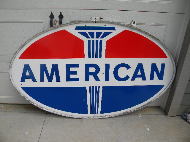 $OLD American DSP Porcelain Sign w/ Frame