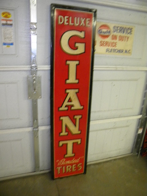 $OLD Giant Tires SST Vertical Sign