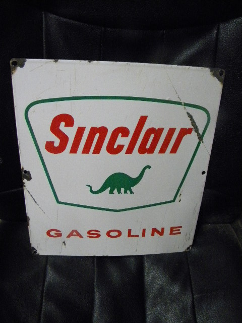 $OLD Rough Sinclair Porcelain PPP Sign