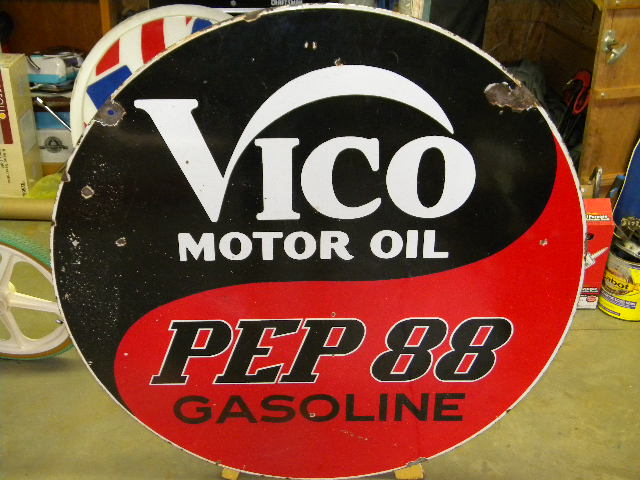 $OLD Vico Pep 88 DSP 42 Inch Porcelain Sign