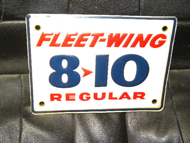 $OLD Fleet-Wing 8-10 Pump Sign