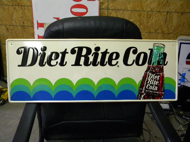 $OLD Diet Rite Soda Pop Sign