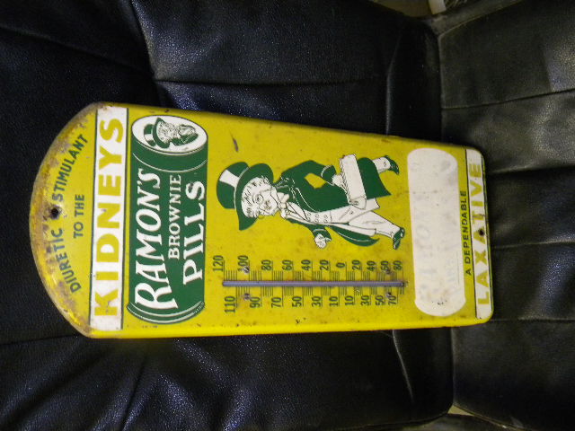 $OLD Ramon's Kidney Pills Thermometer Tin