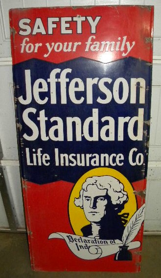 $OLD Jefferson Standard Lighthouse Sign Porcelain