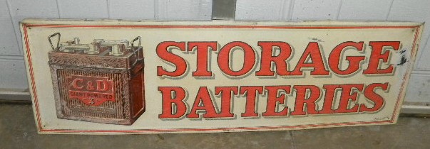 $OLD Storage Batteries SIGN