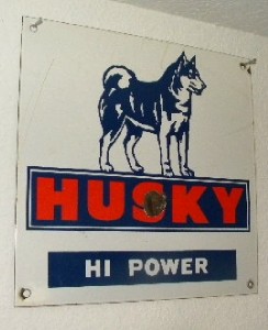 Husky Gas Pump Plate sign $OLD