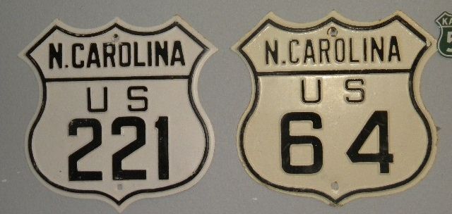 NC US 221 & NC US 64 Route Shields