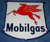 $OLD Mobilgas Porcelain Pump Sign