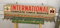 $OLD International Harvester IH Tin Display Rack Sign