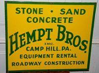 $OLD Hempt Bros Gorgeous Porcelain Sign