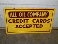 $OLD Sovereign Service Credit Cards DST Tin Sign