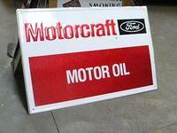 $OLD Motorcraft Motor Oil tin Sign