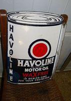 $OLD Havoline porcelain flange sign