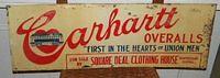 Carhartt Overalls NOS Tin Sign $OLD