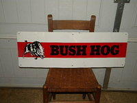 $OLD Graphic Bush Hog Tin/Aluminum Sign