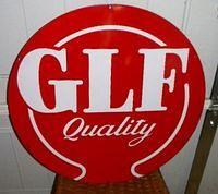 GLF Porcelain Sign $OLD