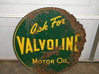 $OLD Valvoline DST Tin Sign