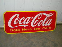 $OLD Coca Cola Canadian Porcelain Sign