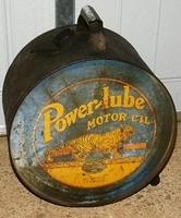 SOLD:  Power-Lube Easy Pour Rocker Oil Can w/ Tiger Graphics