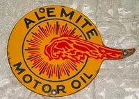 SOLD: Alemite Porcelain Sign Diecut