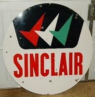 SOLD: Sinclair Triple Check 48 Inch Porcelain Sign