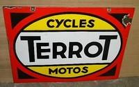 $OLD Terrot French DSP Motorcycle Dealer Sign