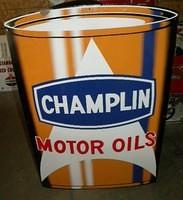 $OLD Champlin SST Tin Oil Can Sign