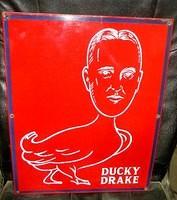 $OLD Rare Ducky Drake Porcelain Oil Company sign New York