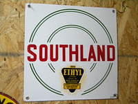 $OLD Southland Ethyl PPP Porcelain Pump Plate Sign