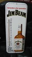 $OLD Jim Beam Tin Thermometer