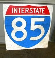 $OLD Old Interstate 85 Wooden Sign