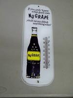 $OLD Nugrape Tin Thermometer