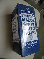 $OLD Mazda Auto Lamp Porcelain Cabinet Display