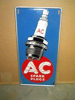 $OLD AC Spark Plus Tin Sign