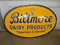 $OLD Biltmore Dairy Bubble Sign w/ Winky