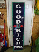 $OLD Goodrich SSP Vertical Porcelain Sign