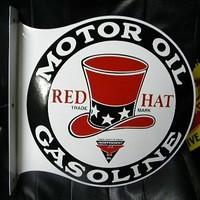 $OLD Red Hat Gasoline DSP Flange Sign VC 2006