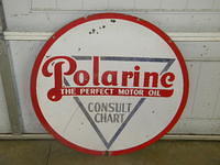 $OLD Polarina Porcelain 30 inch Sign